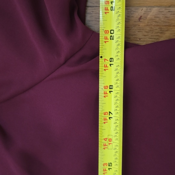 BOLD ELEMENTS BRAND WOMEN'S BURGUNDY LONG SLEEVE OFF THE SHOULDER TOP SIZE LARGE - Picture 9 of 16